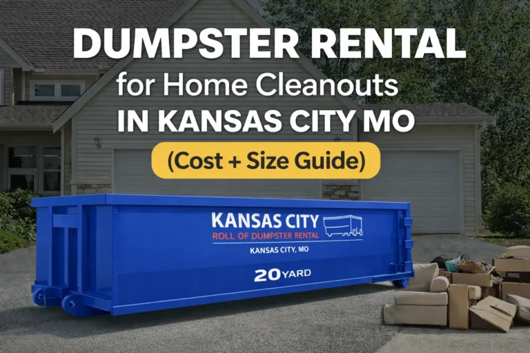 dumpster rental for home cleanouts kansas city mo blue dumpster